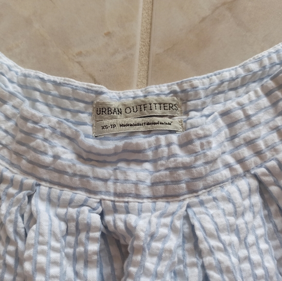 NWOT UO Love Match Striped Pleated Mini Skirt - Picture 3 of 4